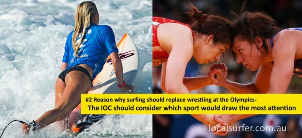 The number 2 reason why surfing should replace wrestling at the Olympics