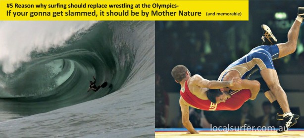 The number 5 reason why surfing should replace wrestling at the Olympics