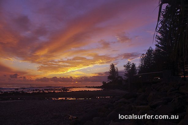 5:54 am - Dawn at Burleigh Heads